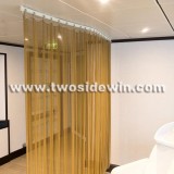 Room Divider Golden Metal Mesh Drapery