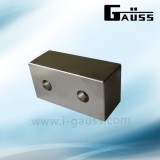 Block Rare Earth Neodymium Magnet With Two Holes