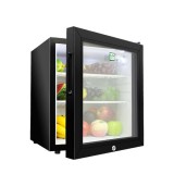 30L Glass Door Mini Bar Refrigerator With LED And Lock