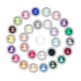 Pearl Rhinestone Buttons