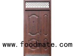 Matt Color Steel Entrance Door At Mother-son Size