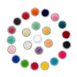 Flower Rhinestone Buttons