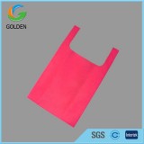 Hot Sales T Shirt Non Woven Shopping Bag With Logo And Without Sewing