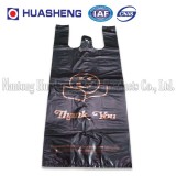 Plastic Shopping Bags for Wine Packing with Thank You Printing