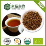 Refine Chinese black tea with osmanthus flower blooming tea