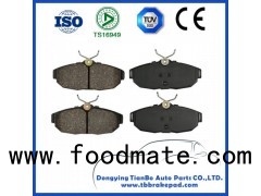 Ford Mustang Wear Resistance Low Metal City Region Rear Brake Pad With ISO Certification