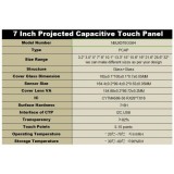 7" Industrial Capacitive Touch Screen With I2C Interface