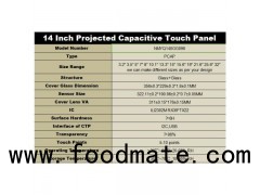 14 Inch Projected Capacitive Touch Panel With I2C Interface