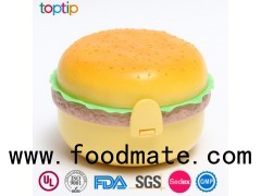 Hamburger shape lunch box