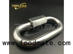 Stainless steel oval snap hook carabiner