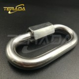 Stainless steel oval snap hook carabiner