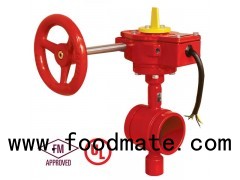 UL FM Fire Protection Grooved Butterfly Valve