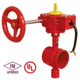 UL FM Fire Protection Grooved Butterfly Valve