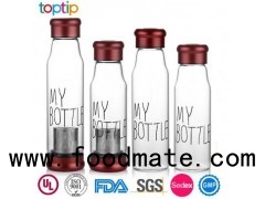 High Borosilicate Glass Water Bottles With Tea Filter