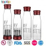 High Borosilicate Glass Water Bottles With Tea Filter