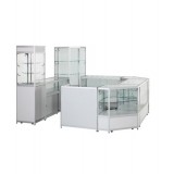 Elegant Design Glass Shopping Mall Kiosk for Store