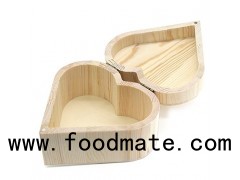 Heart Shape Wooden Package Box