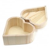 Heart Shape Wooden Package Box