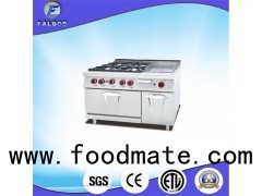 Commerical Burners Range With Griddle Oven