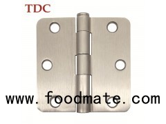 3in.×3in.×2.0mm Stain Nickel Square Hinge With 1/4 Radius Conrer