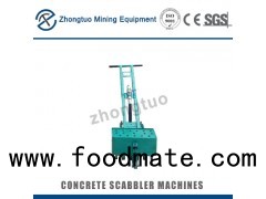 Handle-pushing pneumatic concrete floor scabbling