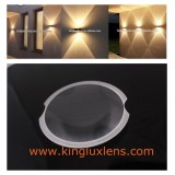 bi-convex glass lens for led wall light