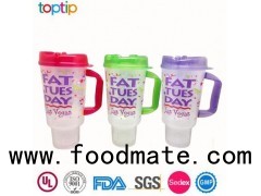 Double Wall Plastic Cup With Handle