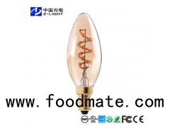 led spiral filament bulb dimmable