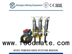 hydraulic granite rock and concrete splitter|electric or diesel pump station
