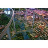 Plastic Scale Model for City Planning Proposal