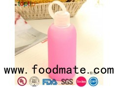 Glass Water Bottle with Silicone Sleeve