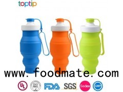 Top Quality BPA Free Collapsible Silicone Water Bottle
