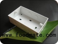 2 Gang PVC Switch Box Without Brass Nut
