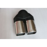 Performance Black Stainless Steel Round Exhaust Tips