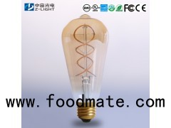 Spiral filament led bulb ST19