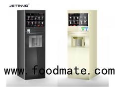 Big Touch Screen Espresso Coffee Vending Machine Free Standing With the most Diverse drinks