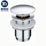 Bathroom chrome plated pop up drain basin sink stopper