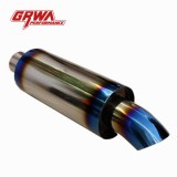 Stainless steel titanium racing exhaust muffler for JS Style