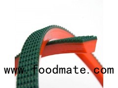 Long Life Red and Green PU Round V Belt for Glass and Food Industry