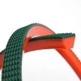 Long Life Red and Green PU Round V Belt for Glass and Food Industry