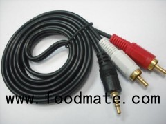 Hot Sale Transparent Pvc Flowing Light Aux Led Light Aux Audio Cable Copper Rca Speaker Cable