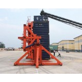 40ft Stationary Hydraulic Container Tilt Design for Loading and Unloading Corn and Rice