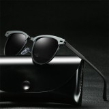 Semi Rimless Square Polarized Sunglasses