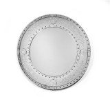 Round Silver Venetian Wall Mirror
