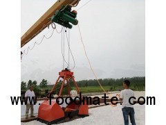 LZ Orange Peel Grab Single Girder Overhead Crane For Scrap Handling