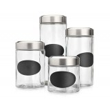 Glass Jar With Stainless Steel Screw Cap