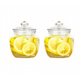 Set Of 3 Large Glass Storage Jar