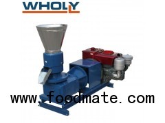 Flat Die Wood Pellet Machine Powered By Diesel Engine