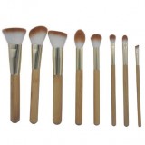 Red Fire Bamboo Handle Makeup Brushes Set