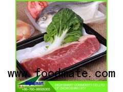 water Retention absorbent gel pad for take-out food container compartment